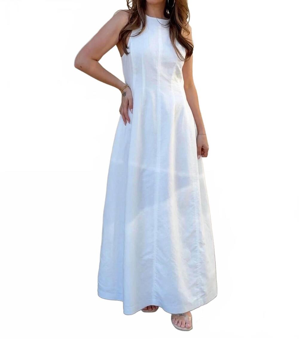 NEW NUDE LUCY nix midi dress in white